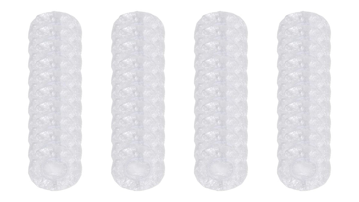GOUWEIBA 100 Pack Clear Disposable Ear Protectors - Waterproof Ear Cover Caps for Hair Dye, Shower, Bathing, Spa, Salon, Home, Hotel Avelisse