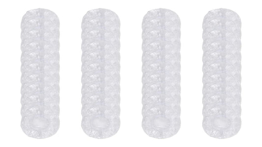 GOUWEIBA 100 Pack Clear Disposable Ear Protectors - Waterproof Ear Cover Caps for Hair Dye, Shower, Bathing, Spa, Salon, Home, Hotel Avelisse