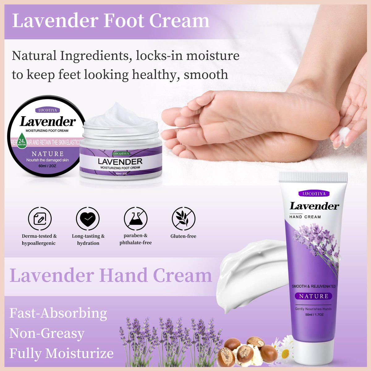 Lavender Self Care Gifts for Women - Travel Size Toiletries Kit for Best Friends, Sister, Mom, Teacher, Grandma - Birthday Christmas Gift Set - görsel 6