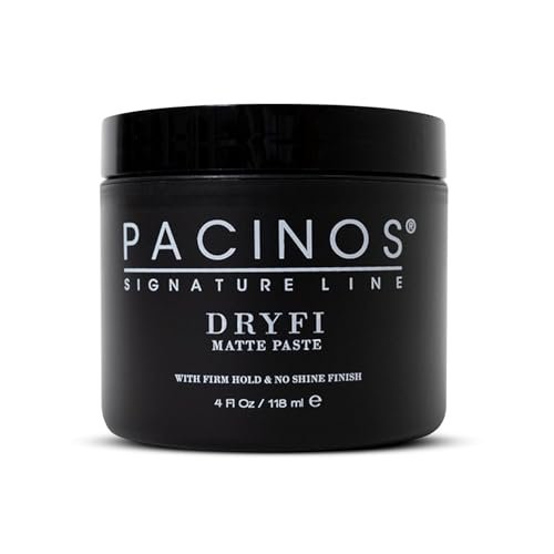Pacinos DRYFI No-Shine Matte Paste – Matte Finish Styling Paste for Men (4 Fl Oz) Avelisse