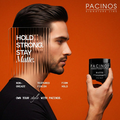 Pacinos DRYFI No-Shine Matte Paste – Matte Finish Styling Paste for Men (4 Fl Oz) Avelisse