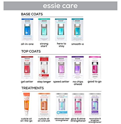 essie Nail Care Salon-Quality Longwear Top Coat – 8-Free Vegan Formula, 0.46 fl oz - görsel 7