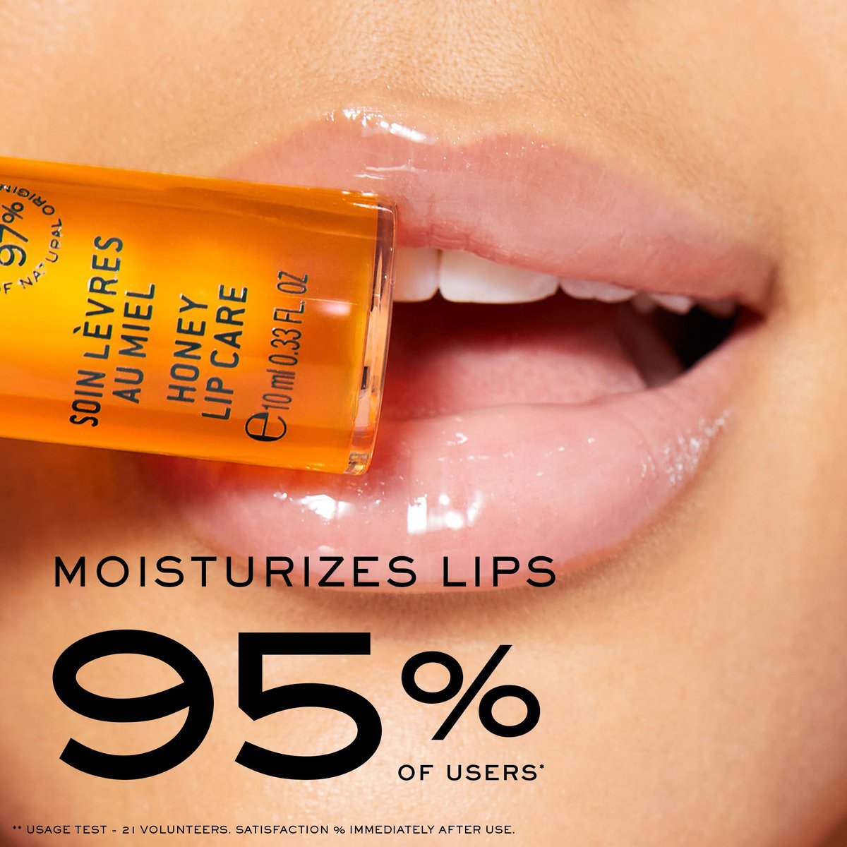NUXE Rêve de Miel Honey Lip Gloss with Vitamin E and Lavender – Moisturizing Shiny Lips, 97% Natural, 0.33 Fl Oz Avelisse