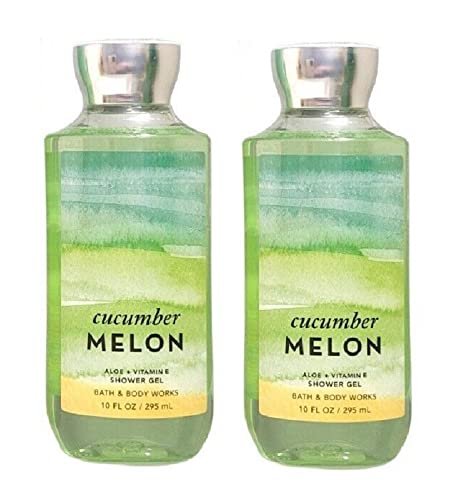 Bath & Body Works Cucumber Melon Shower Gel Gift Set for Women – 10 oz (Pack of 2) Avelisse