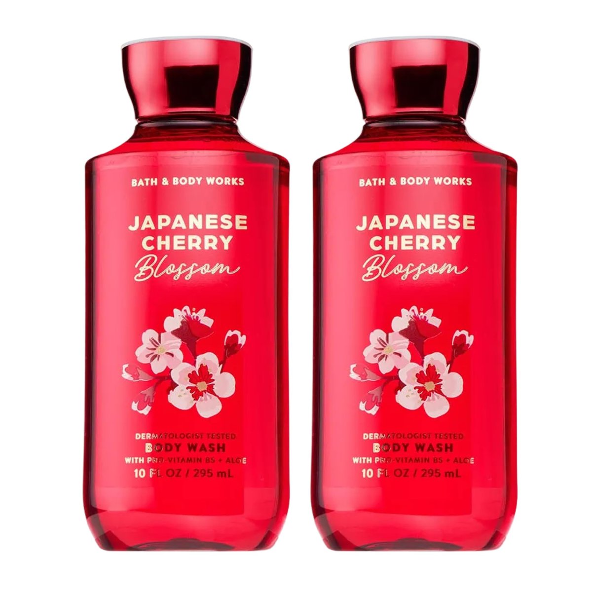 Bath & Body Works Japanese Cherry Blossom Body Wash, 10 fl oz (Pack of 2) – Nourishing Cleanser with Pro-Vitamin B5 & Aloe, Gentle Daily Use Avelisse