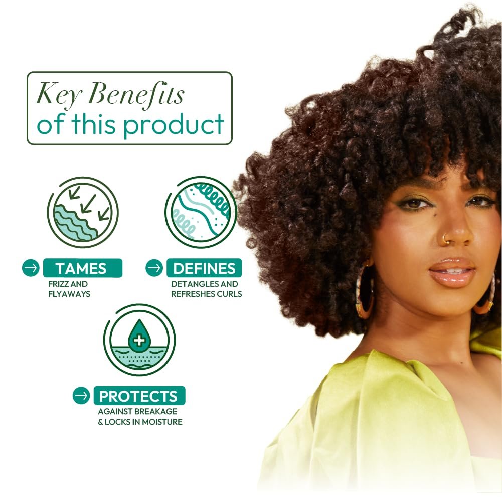 ORS Olive Oil Max Moisture Super Soft Style Curl Defining Mousse with Rice Water & Electrolytes for Hydration & Growth, 7.0 oz - görsel 7
