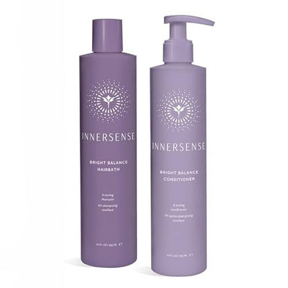 Innersense Organic Beauty Natural Bright + Balanced Purple Toning Shampoo & Conditioner Value Duo | Non-Toxic, Cruelty-Free, Vegan Haircare (10 fl oz each) Avelisse