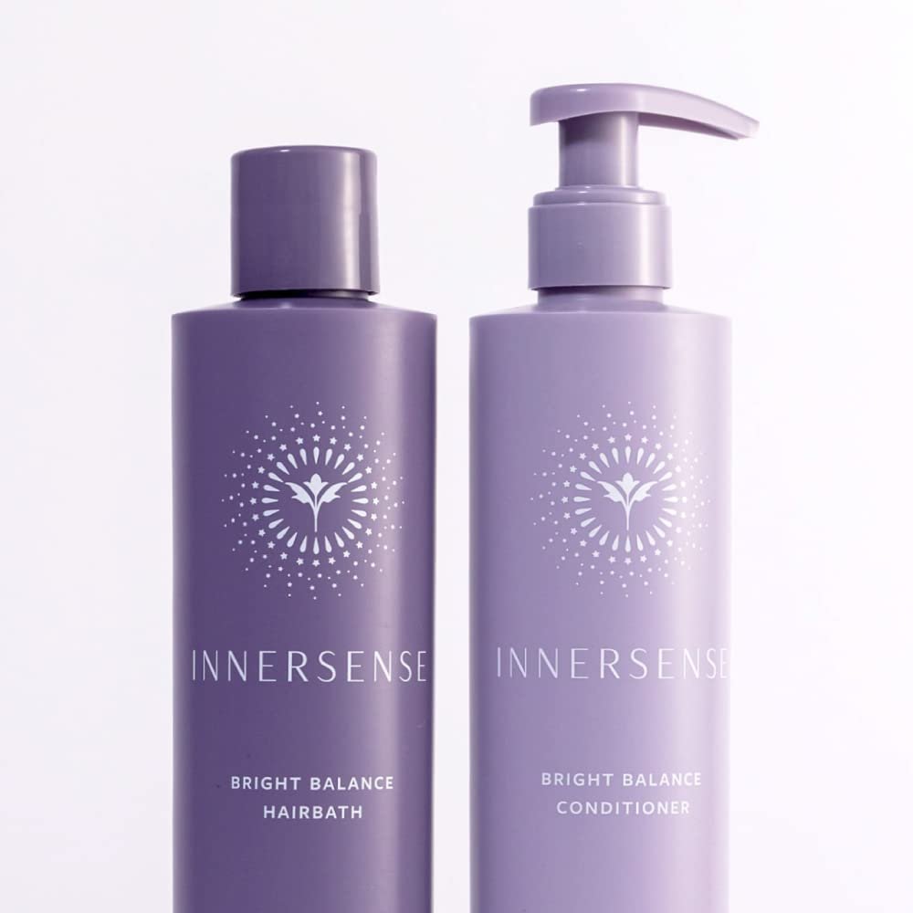 Innersense Organic Beauty Natural Bright + Balanced Purple Toning Shampoo & Conditioner Value Duo | Non-Toxic, Cruelty-Free, Vegan Haircare (10 fl oz each) Avelisse