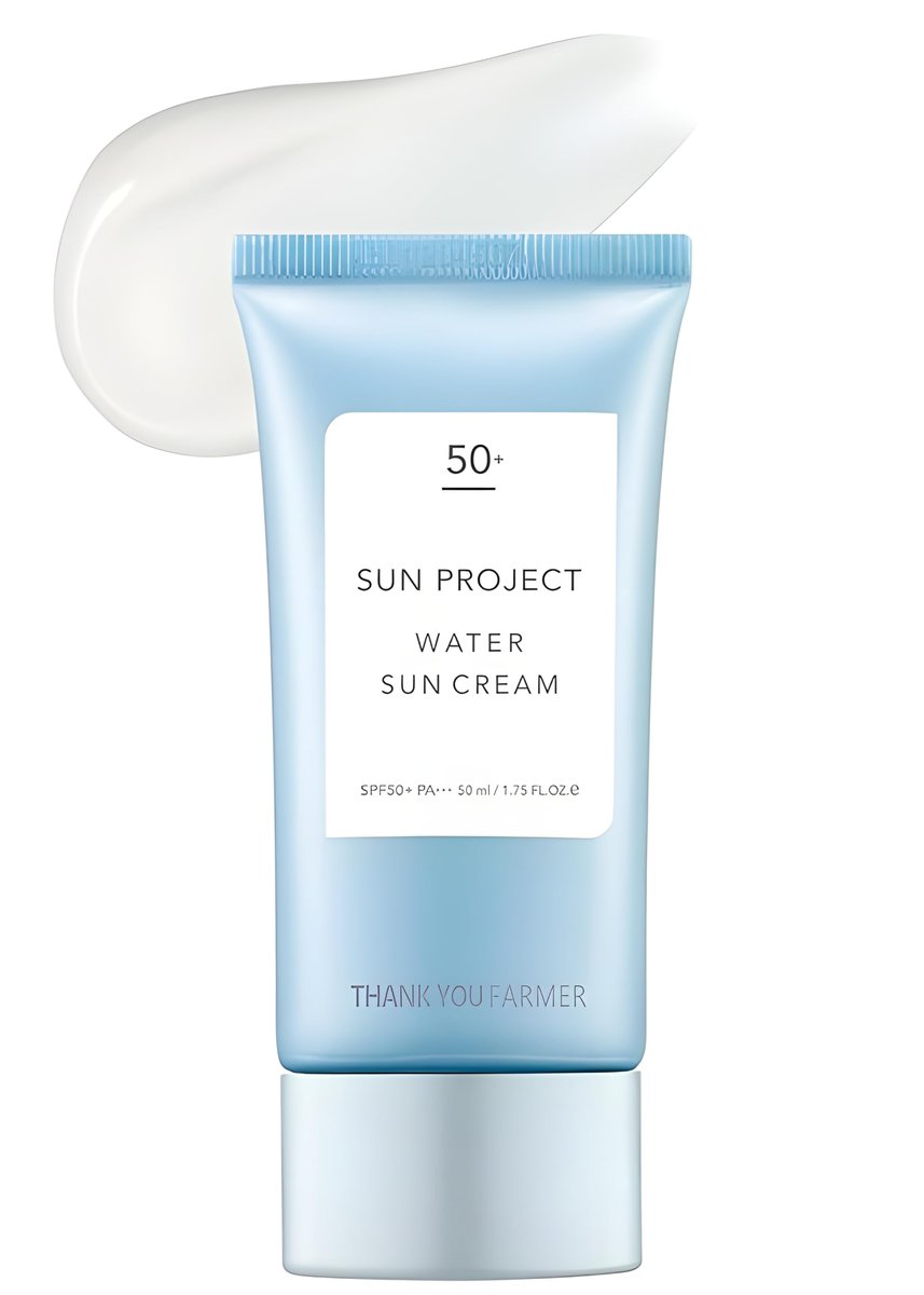 THANKYOU FARMER Sun Project Water Sun Cream 1.75 Fl Oz (50ml) - Lightweight Hydrating Sunscreen Avelisse