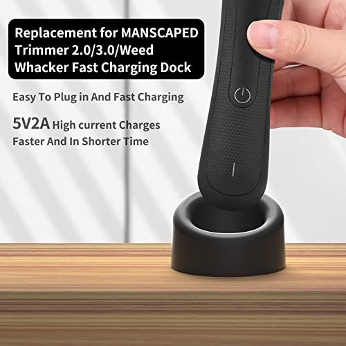 Replacement Charger for MANSCAPED Trimmer 2.0/3.0 - AC Adapter & Charging Stand Base for Lawn Mower 3.0/2.0, Weed Whacker Avelisse
