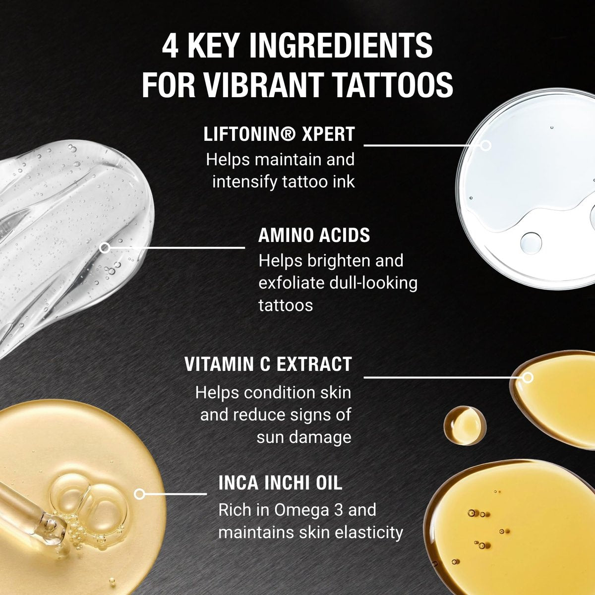 Stories & Ink Tattoo Care Vibrancy Serum – Brightening Treatment for Healed Tattoos, Restores Faded Ink Color, Lightweight Hydrating Aftercare, 60 mL (2 Fl Oz) Avelisse