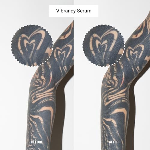 Stories & Ink Tattoo Care Vibrancy Serum – Brightening Treatment for Healed Tattoos, Restores Faded Ink Color, Lightweight Hydrating Aftercare, 60 mL (2 Fl Oz) Avelisse