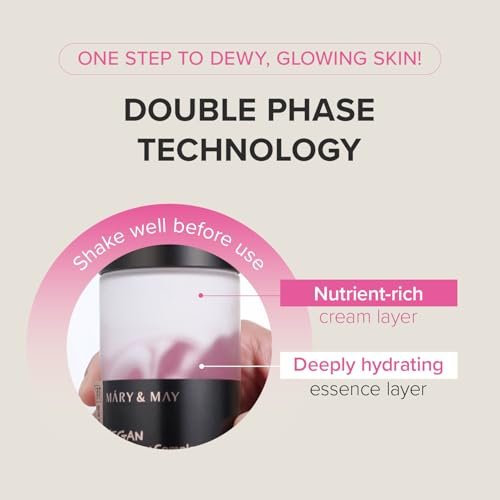 Mary&May Vegan Blackberry Cream Essence - Shake-to-Mix Dual-Phase Milky Toner, Ceramide + Blue Lotus Water, Barrier Support for Dry/Sensitive Skin, Unscented & Alcohol Free, 140ml - görsel 12