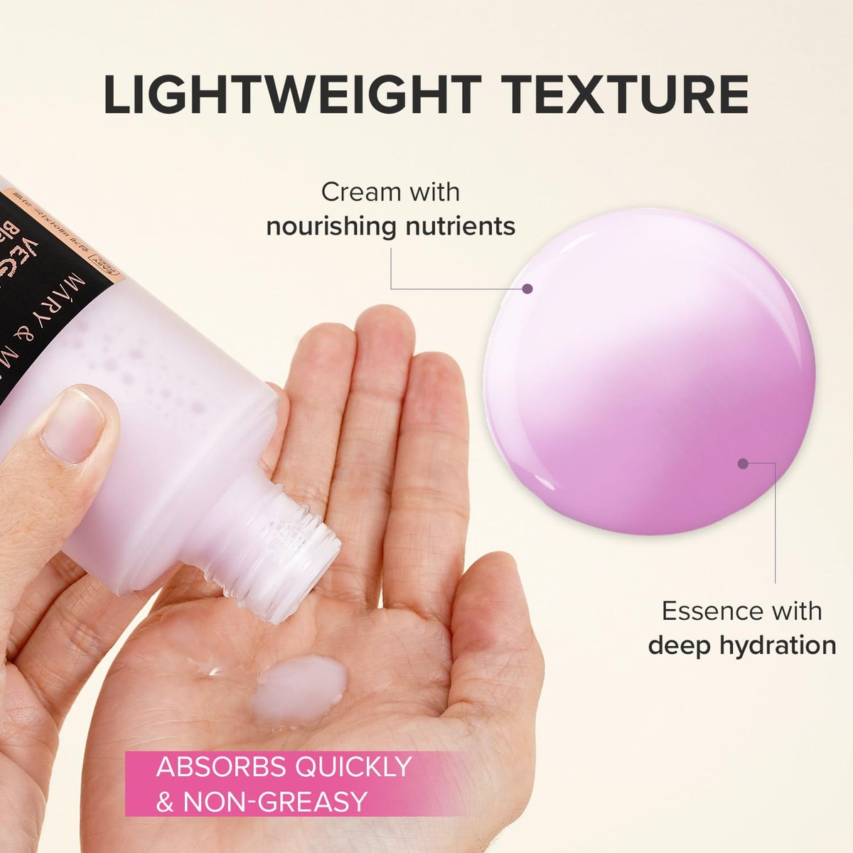 Mary&May Vegan Blackberry Cream Essence - Shake-to-Mix Dual-Phase Milky Toner, Ceramide + Blue Lotus Water, Barrier Support for Dry/Sensitive Skin, Unscented & Alcohol Free, 140ml - görsel 15
