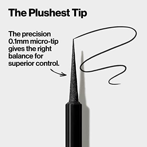 REVLON ColorStay Micro Easy Precision Liquid Eyeliner - Waterproof, Smudgeproof, Longwearing Felt Tip Applicator - 301 Blackout, 0.057 fl oz - görsel 9