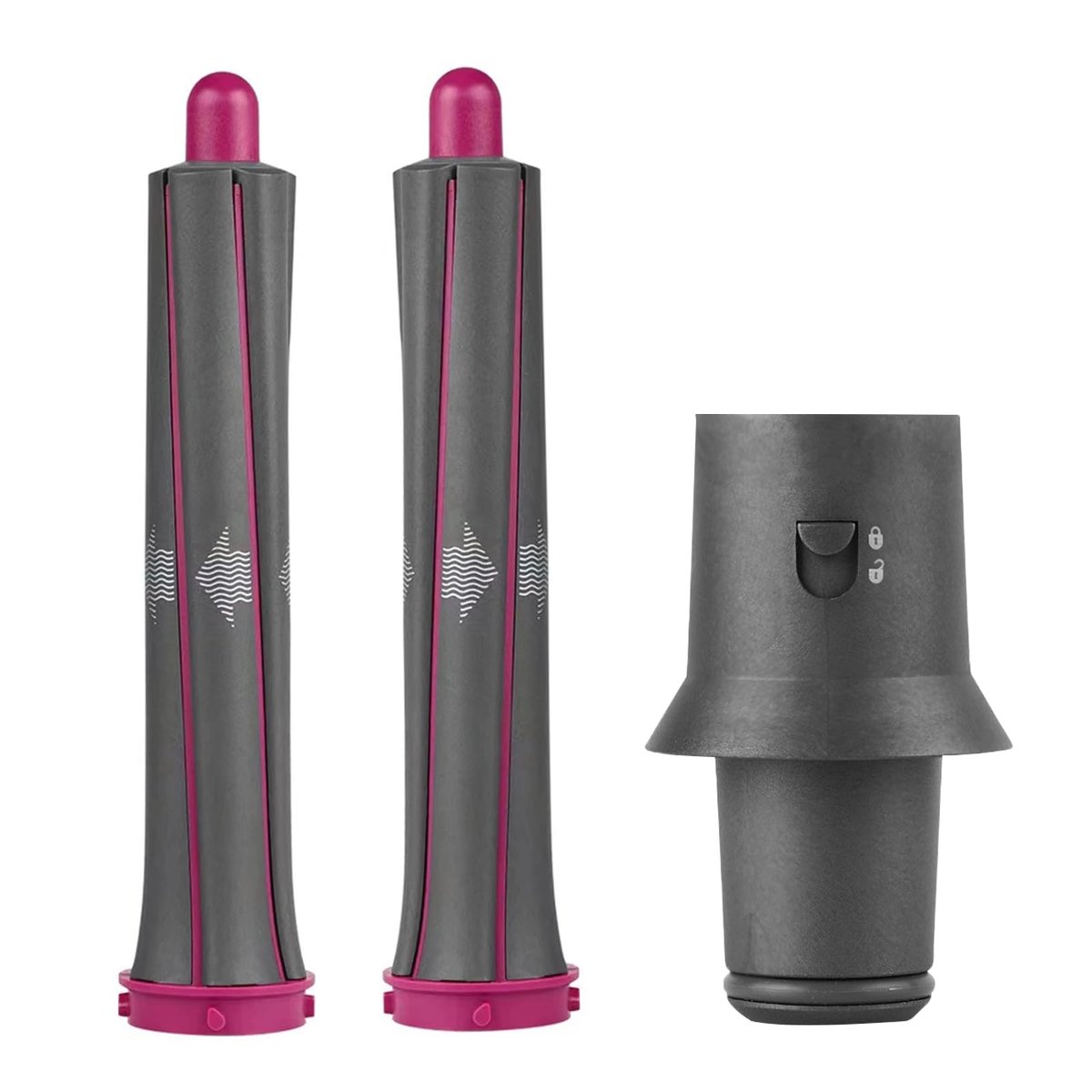 1.2 Inch/30MM Long Hair Curling Iron Barrels for Dyson Airwrap HS01 HS05 – Attachment Parts Hair Tool with Adaptor for Dyson Hair Dryer Converting to Airwrap Styler (1 Pair) Avelisse