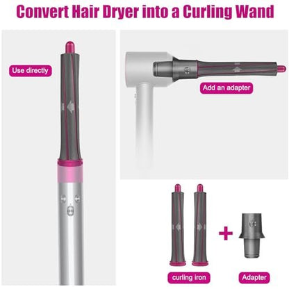 1.2 Inch/30MM Long Hair Curling Iron Barrels for Dyson Airwrap HS01 HS05 – Attachment Parts Hair Tool with Adaptor for Dyson Hair Dryer Converting to Airwrap Styler (1 Pair) Avelisse