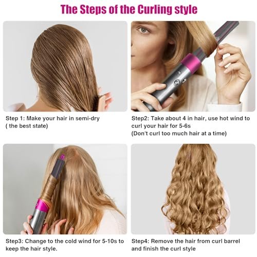 1.2 Inch/30MM Long Hair Curling Iron Barrels for Dyson Airwrap HS01 HS05 – Attachment Parts Hair Tool with Adaptor for Dyson Hair Dryer Converting to Airwrap Styler (1 Pair) Avelisse