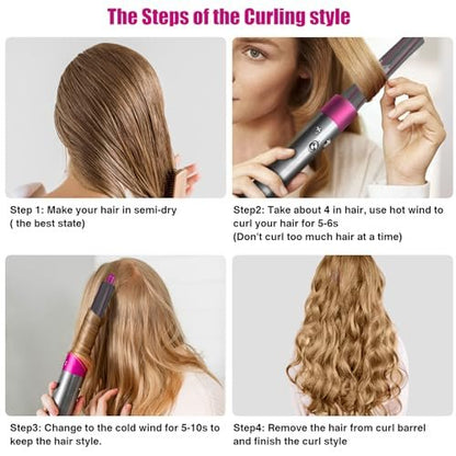 1.2 Inch/30MM Long Hair Curling Iron Barrels for Dyson Airwrap HS01 HS05 – Attachment Parts Hair Tool with Adaptor for Dyson Hair Dryer Converting to Airwrap Styler (1 Pair) Avelisse