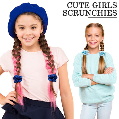 ADRIONE Satin Scrunchies for Women & Girls – 60 Pack Silk Scrunchies for Curly Hair, Gentle Ponytail Holders for Thick or Thin Hair