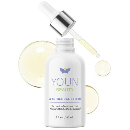YOUN Beauty 20% Vitamin C Face Serum with Hyaluronic Acid, Ferulic Acid & Vitamin E | Antioxidant Serum for Skin Hydration, 60 ml Avelisse