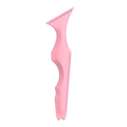 URGINO 5-in-1 Silicone Eyeliner Stencils - Reusable Winged Liner Guide for Beginners, Makeup Tool for Eyes, Eyebrows, Lips & Jawline (Dark Pink)