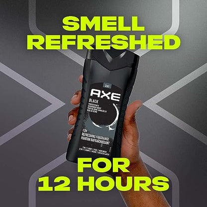 AXE Black Frozen Pear & Cedarwood 3-in-1 Body Wash, Face Wash & Hair Wash - 8.4 Fl Oz Avelisse