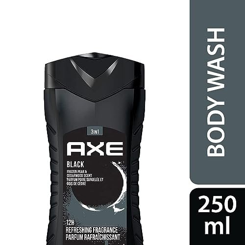AXE Black Frozen Pear & Cedarwood 3-in-1 Body Wash, Face Wash & Hair Wash - 8.4 Fl Oz Avelisse