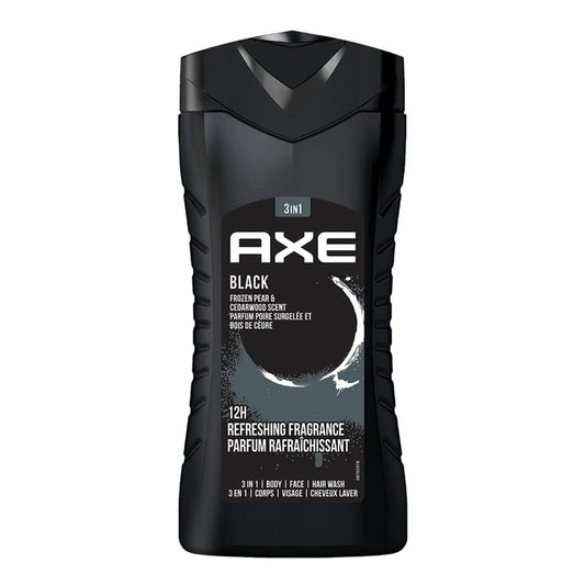 AXE Black Frozen Pear & Cedarwood 3-in-1 Body Wash, Face Wash & Hair Wash - 8.4 Fl Oz Avelisse