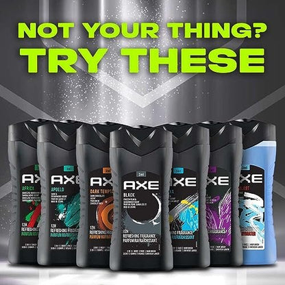 AXE Black Frozen Pear & Cedarwood 3-in-1 Body Wash, Face Wash & Hair Wash - 8.4 Fl Oz Avelisse