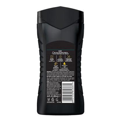 AXE Black Frozen Pear & Cedarwood 3-in-1 Body Wash, Face Wash & Hair Wash - 8.4 Fl Oz Avelisse