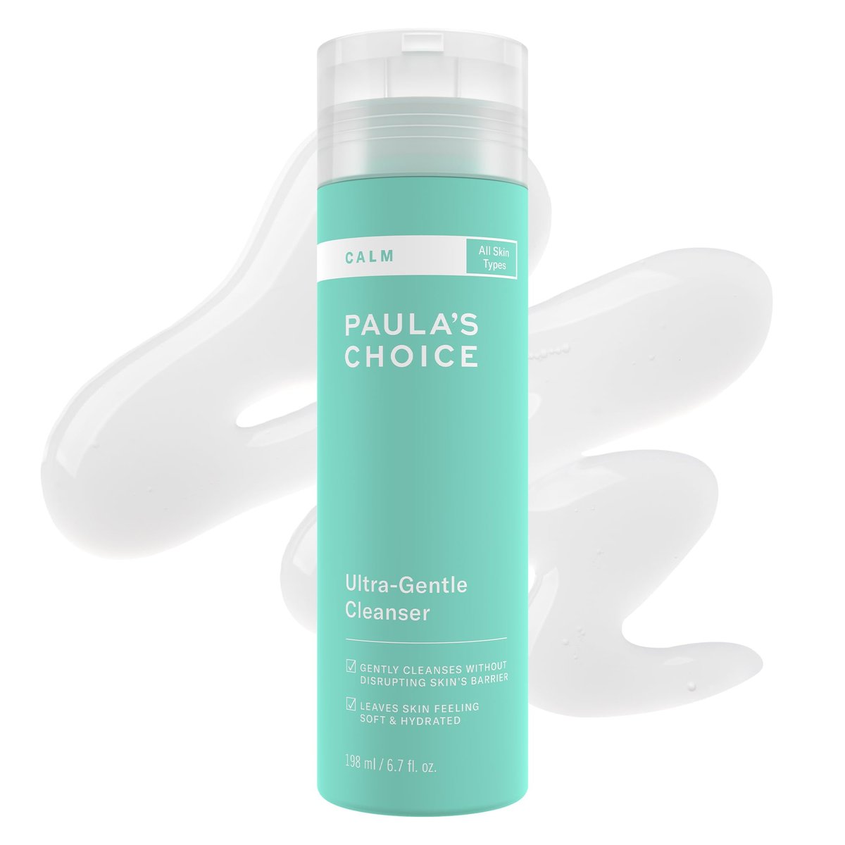 Paula's Choice CALM Ultra-Gentle Face Cleanser for Sensitive Skin - Fragrance-Free Daily Face Wash for Rosacea-Prone & Eczema-Prone Skin, 6.7 Fl Oz Avelisse