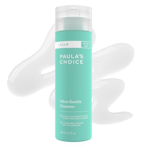 Paula's Choice CALM Ultra-Gentle Face Cleanser for Sensitive Skin - Fragrance-Free Daily Face Wash for Rosacea-Prone & Eczema-Prone Skin, 6.7 Fl Oz Avelisse