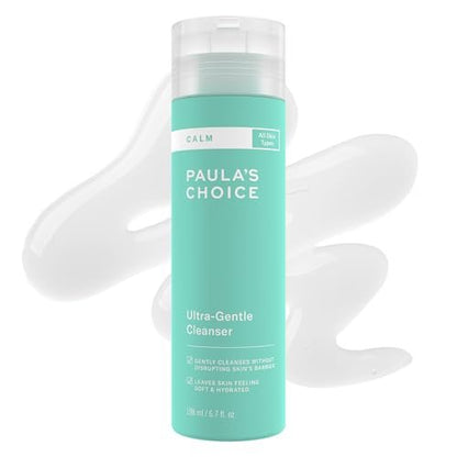 Paula's Choice CALM Ultra-Gentle Face Cleanser for Sensitive Skin - Fragrance-Free Daily Face Wash for Rosacea-Prone & Eczema-Prone Skin, 6.7 Fl Oz Avelisse