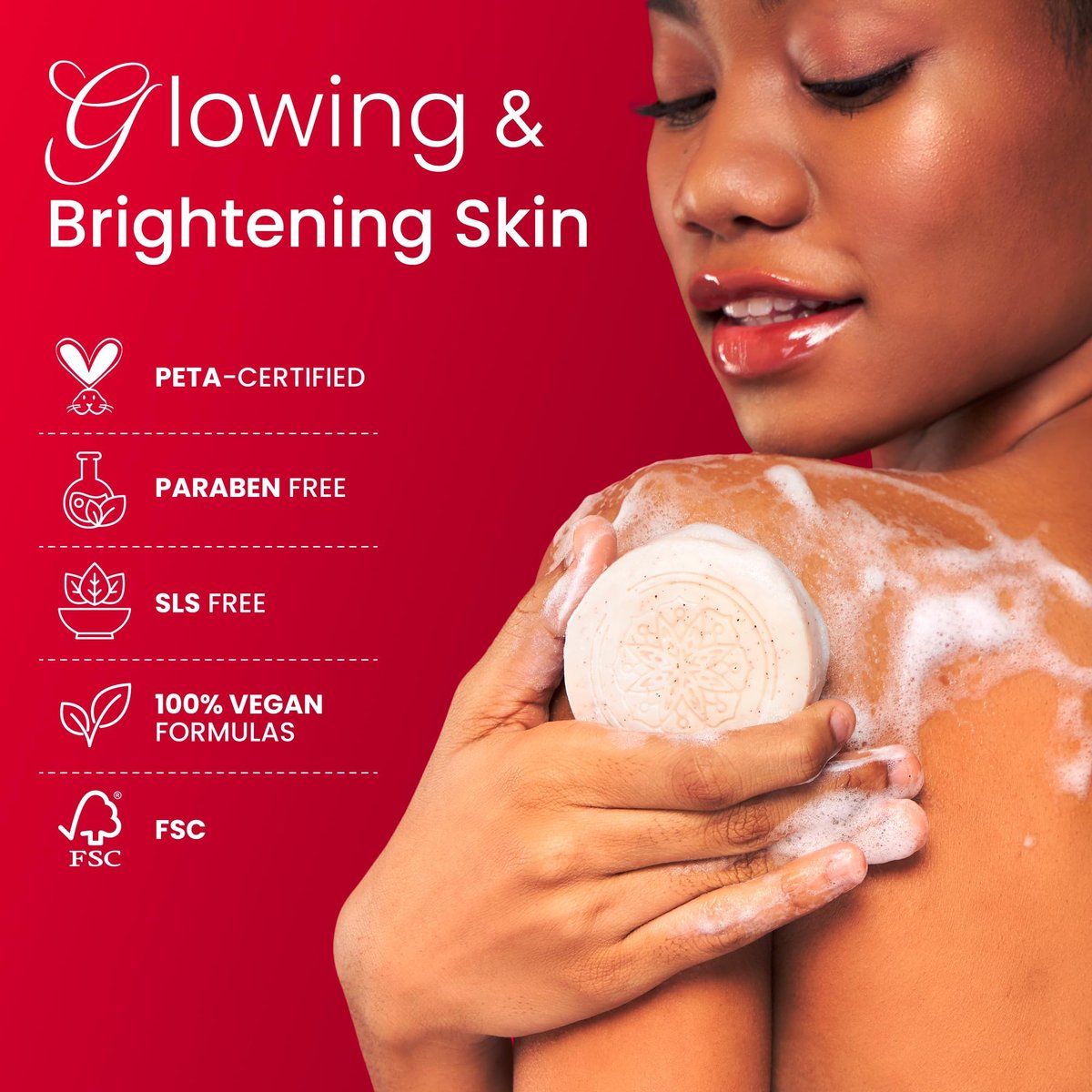 Koji White Kojic Acid Bump Eraser Body Scrub Soap for Exfoliation - Butt, Elbow, Underarm with Glutathione, Coenzyme Q10, Skin Brightening - Fade Dark Spots, Fine Lines and Wrinkles, 2.82 oz (2 Bars) Avelisse