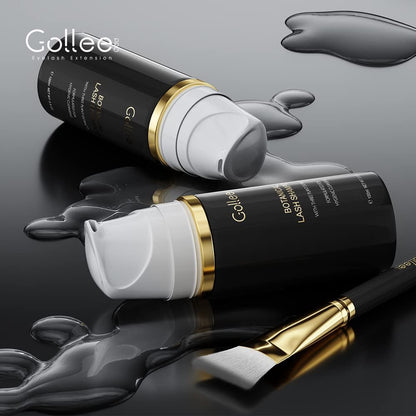 GOLLEEPRO Lash Shampoo - 100 ML Eyelash Extension Cleanser with Brush, Paraben & Sulfate Free, Safe Makeup Remover for Natural Lashes & Extensions Avelisse