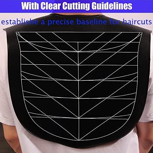 XDONEF Silicone Hair Cutting Guide Collar – Waterproof Weighted Neck Wrap for Salon & Home Use (White, Large 21.5x16.5in) Avelisse