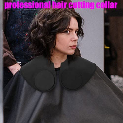 XDONEF Silicone Hair Cutting Guide Collar – Waterproof Weighted Neck Wrap for Salon & Home Use (White, Large 21.5x16.5in) Avelisse