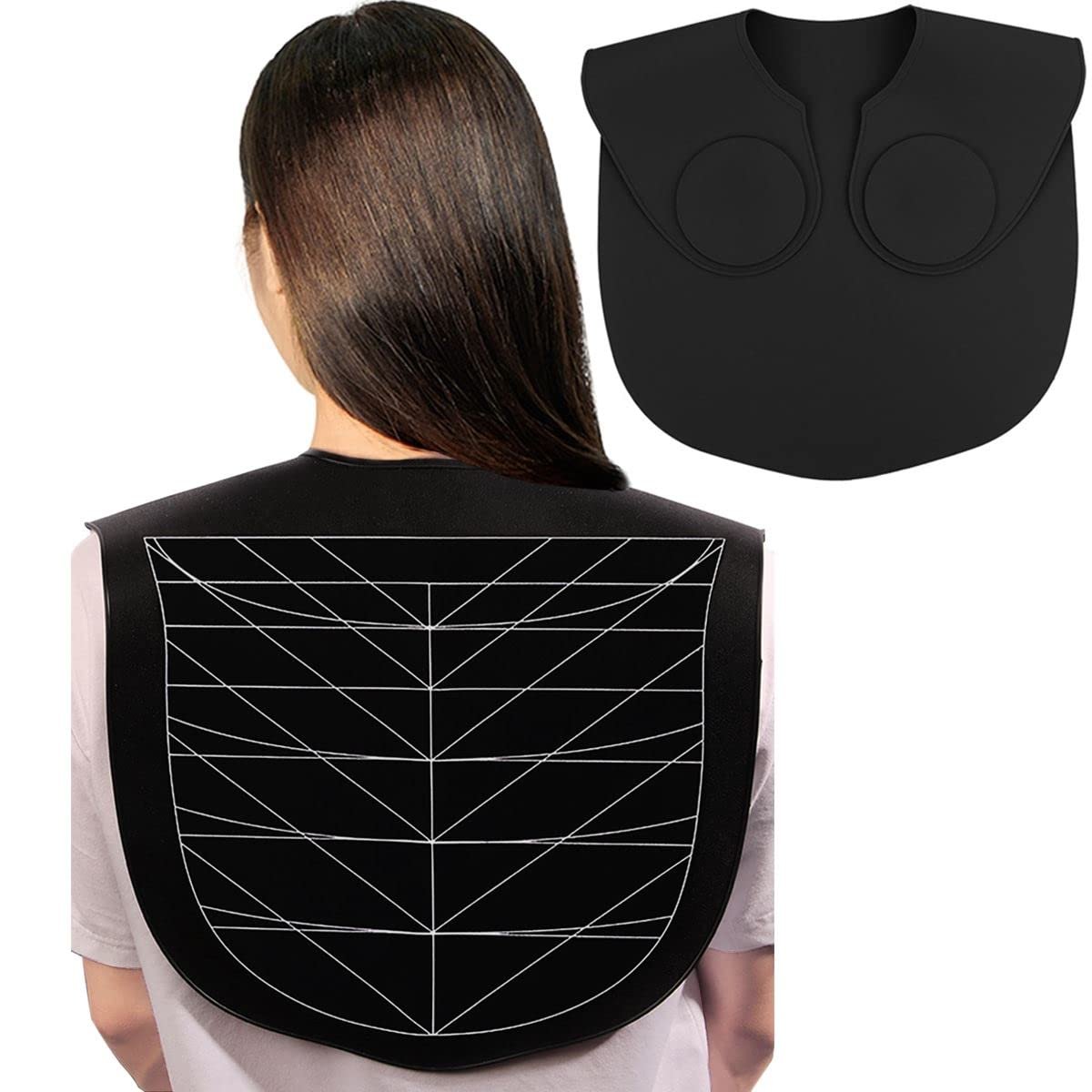 XDONEF Silicone Hair Cutting Guide Collar – Waterproof Weighted Neck Wrap for Salon & Home Use (White, Large 21.5x16.5in) Avelisse