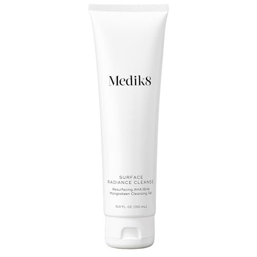 Medik8 Surface Radiance Cleanse - AHA and BHA Daily Face Cleanser - Exfoliating, Gentle Foaming Face Wash - Anti Aging Facial Cleanser - 5.0 oz Avelisse