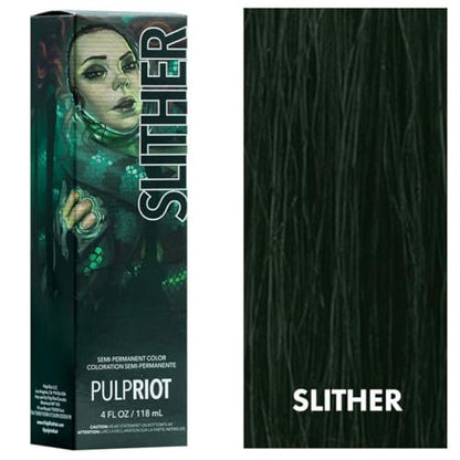 Pulp Riot Slither Semi-Permanent Hair Color - 4 oz Vibrant Green Avelisse