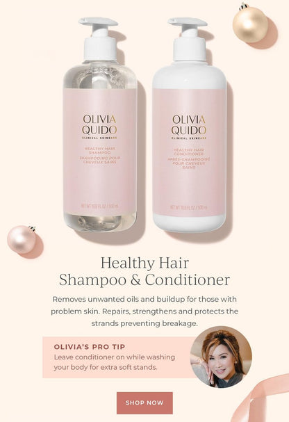 Olivia Quido Clinical Skin Care Healthy Hair Conditioner (500mL) – Keratin-Enriched Hydrating Conditioner for Dry, Damaged Hair, Restores Healthy and Lustrous Hair