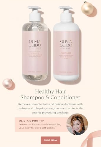 Olivia Quido Clinical Skin Care Healthy Hair Conditioner (500mL) – Keratin-Enriched Hydrating Conditioner for Dry, Damaged Hair, Restores Healthy and Lustrous Hair - görsel 6