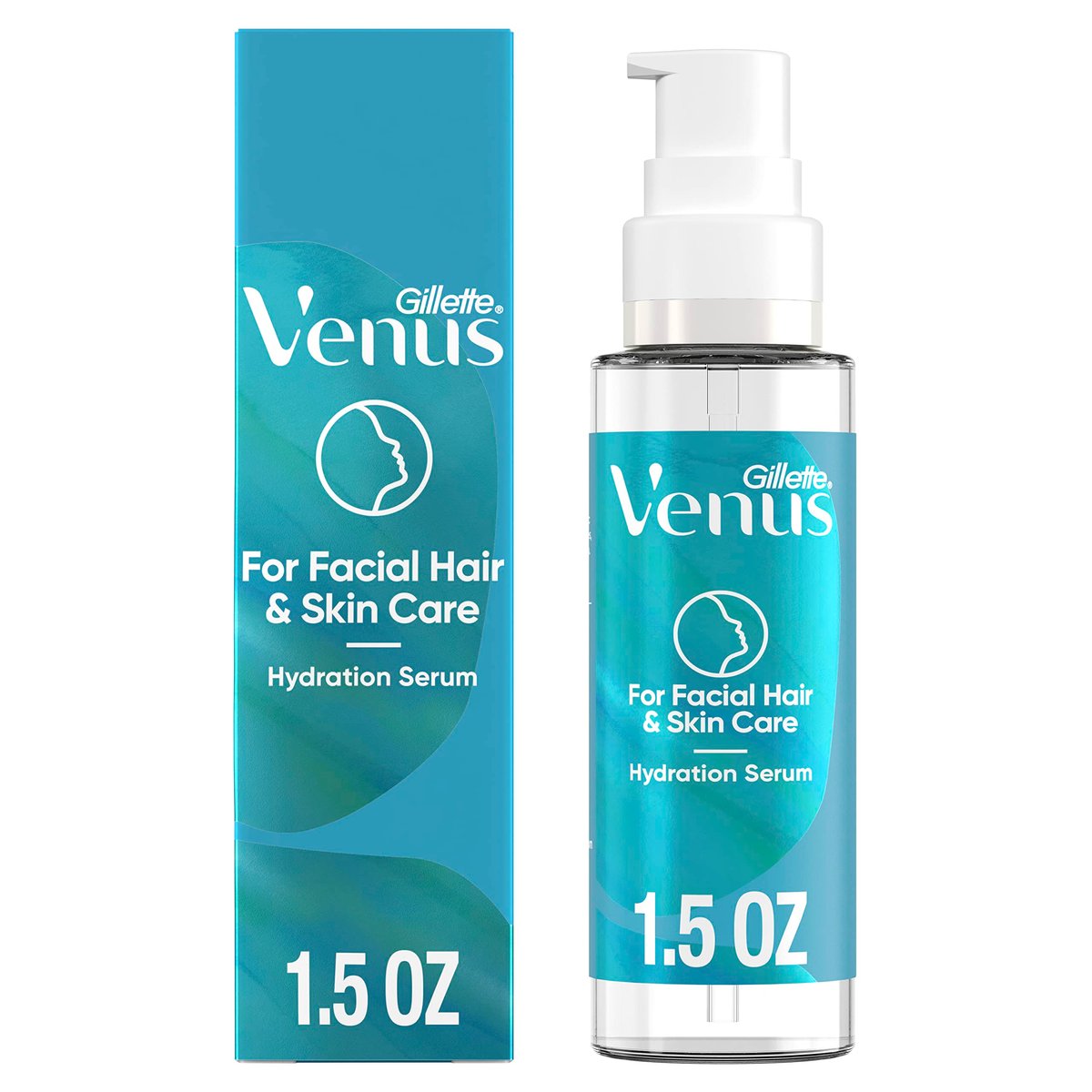 Gillette Venus Facial Hydration Serum with Hyaluronic Acid – Post-Dermaplaning Moisturizer, 1.5 oz - görsel 2