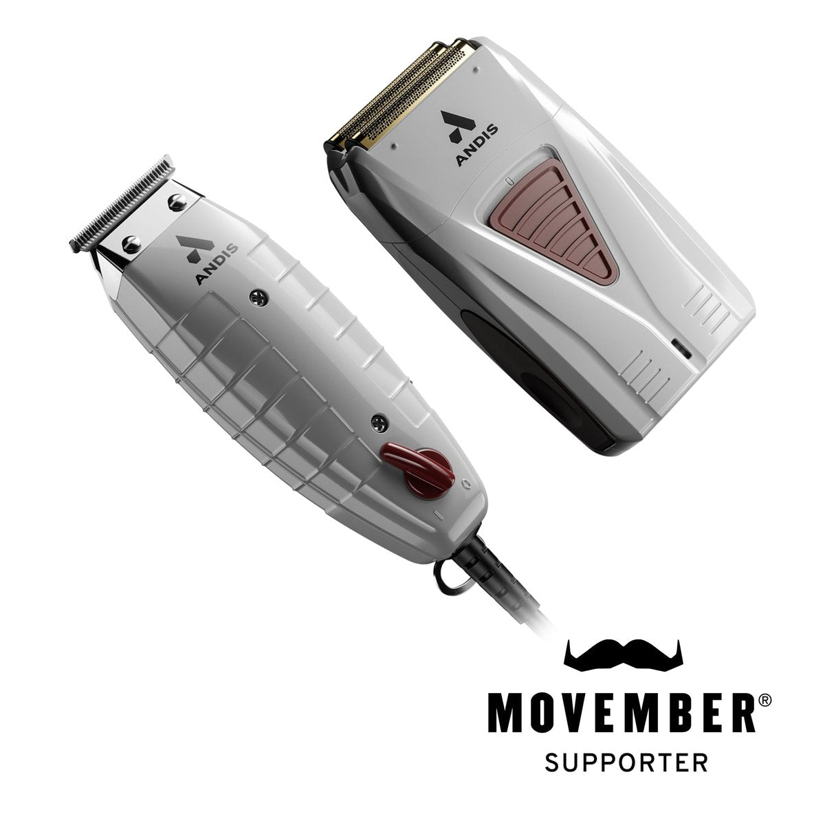 Andis 17270 Finishing Combo T-Outliner Trimmer & Pro Foil Lithium Titanium Foil Shaver - Professional Hair & Beard Trimming Kit Avelisse