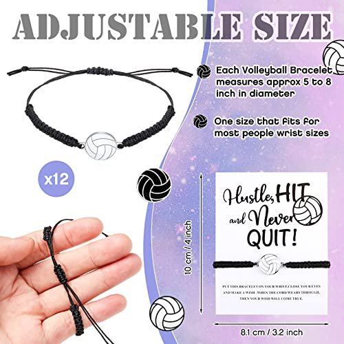 Juexica 36-Piece Volleyball Team Gifts Set - Black and White Bracelets, Scrunchies, and Bags for Women Players - görsel 6