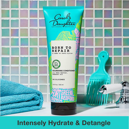 Carol's Daughter Born To Repair Nourishing Conditioner - Sulfate-Free for Curly Hair with Shea Butter, 11 Fl Oz Avelisse