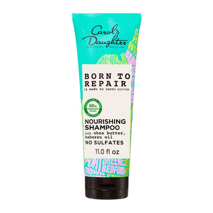 Carol's Daughter Born To Repair Nourishing Shampoo - Sulfate-Free Curly Hair Care with Shea Butter, 11 Fl Oz Avelisse