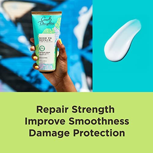 Carol's Daughter Born To Repair Leave-In Hair Cream for Curls, Moisturizing & Anti-Frizz, 6.8 Fl Oz Avelisse