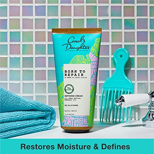 Carol's Daughter Born To Repair Leave-In Hair Cream for Curls, Moisturizing & Anti-Frizz, 6.8 Fl Oz Avelisse